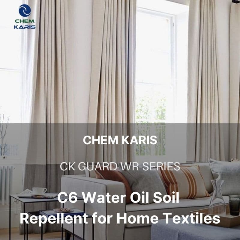 CK GUARD WR-SERIES C6 fluorocarbon water oil soil repellent for home textiles - curtains, upholstery, mattress protectors, table linens