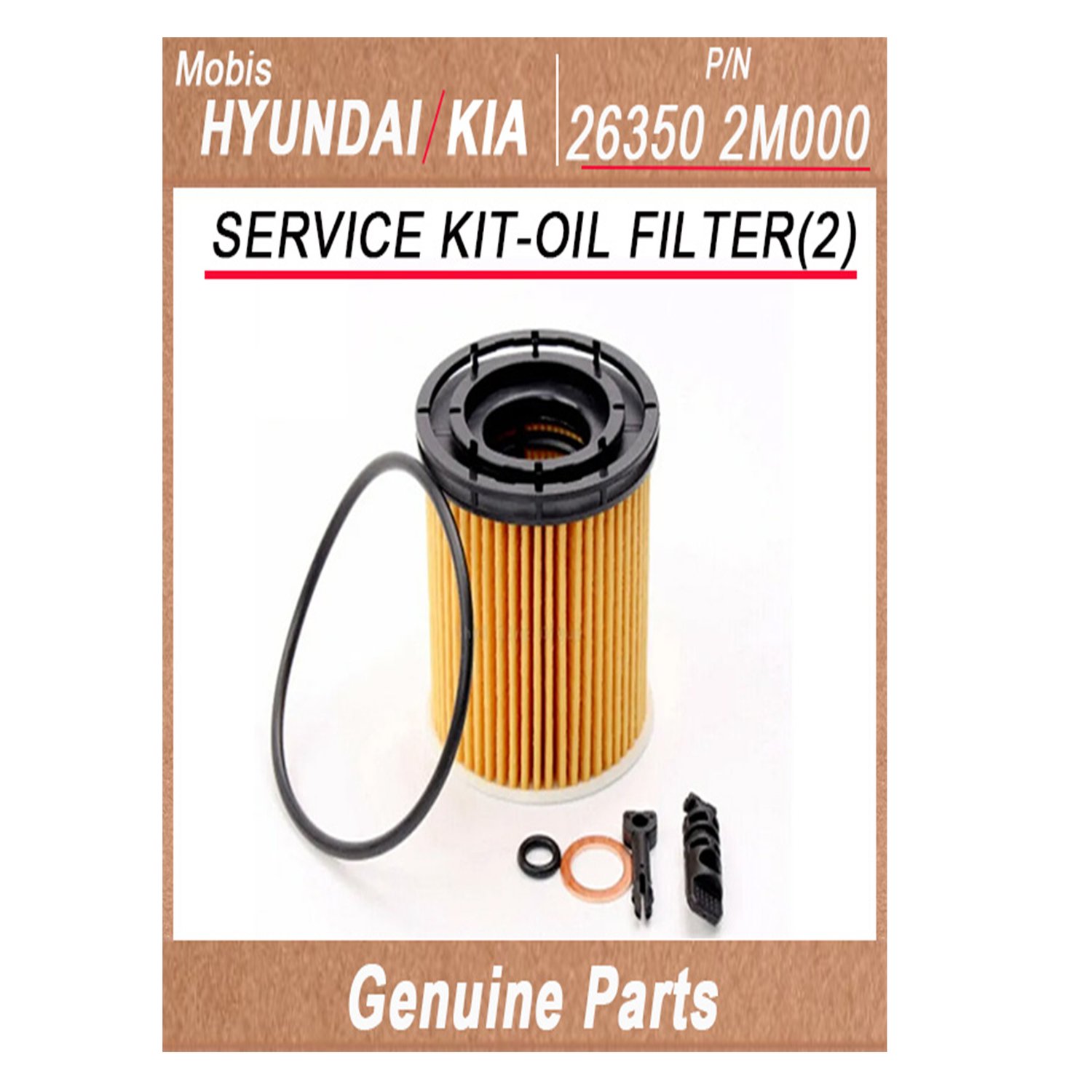 263502M000 _ SERVICE KIT_OIL FILTER_2_ _ Genuine Korean Automotive Spare Parts _ Hyundai Kia _Mobis_
