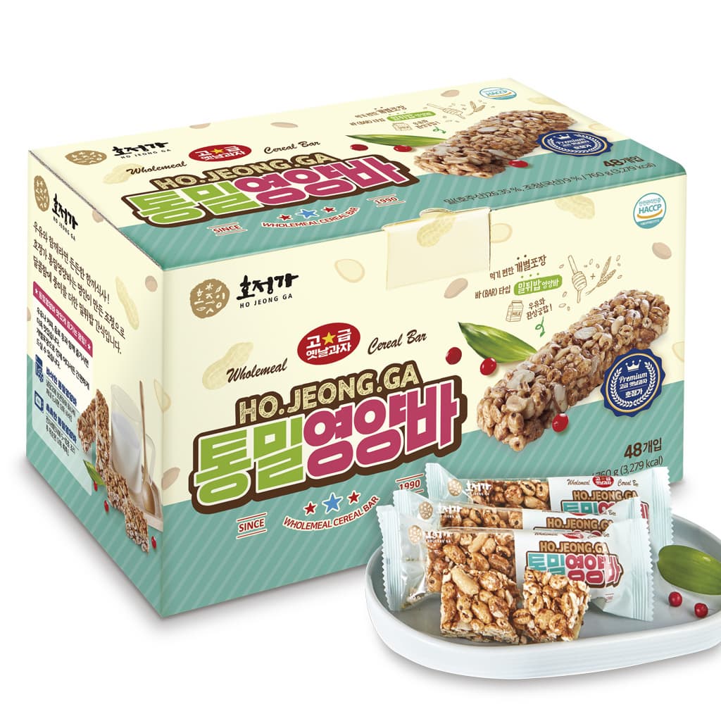 Hojeongga Wholemeal Cereal Bar Set_760g