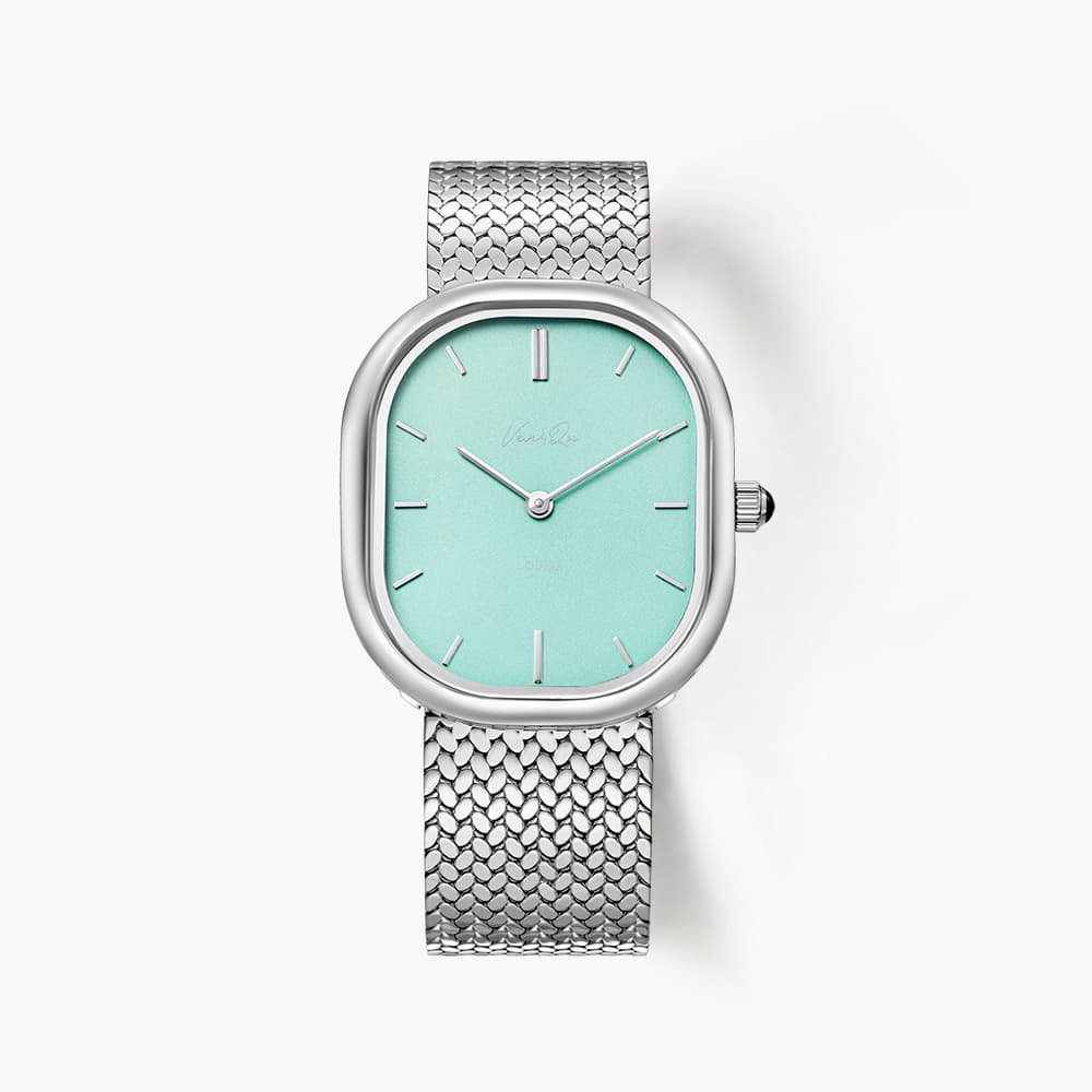 Louise_Silver_Mint Watch