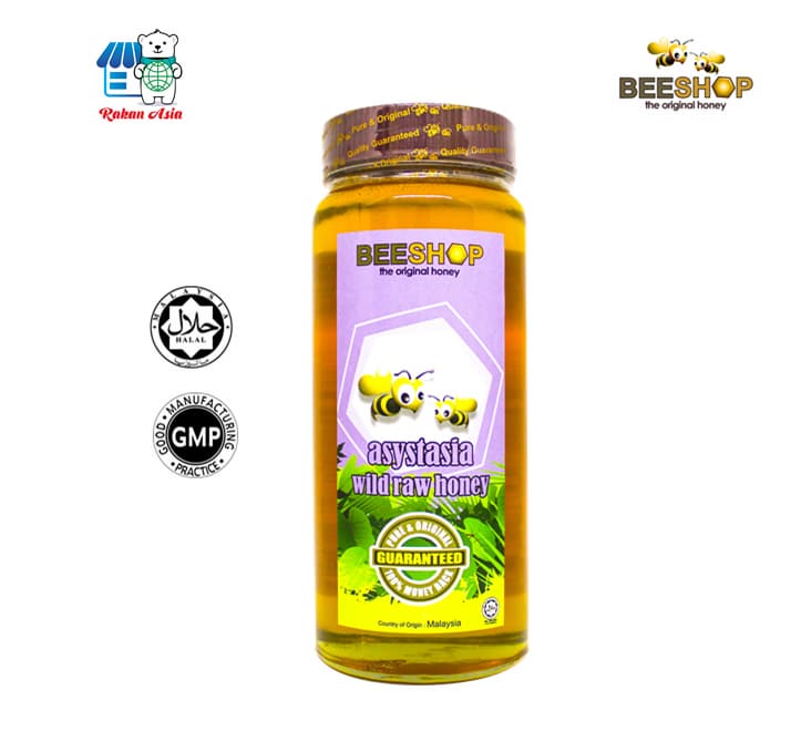 Eco Bee Asystasia Wild Raw Honey _Halal_ Pure _ 100_ Original_ Madu Asli 950g