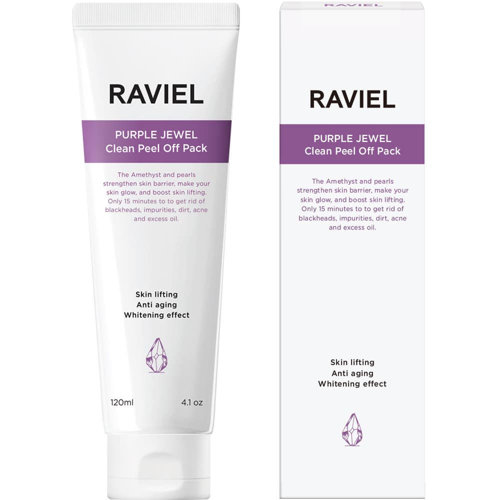 RAVIEL Purple Jewel Clean Peel Off Pack 120ml_ Peel Off Mask_ Blackhead Remover_ Enlarged Pores