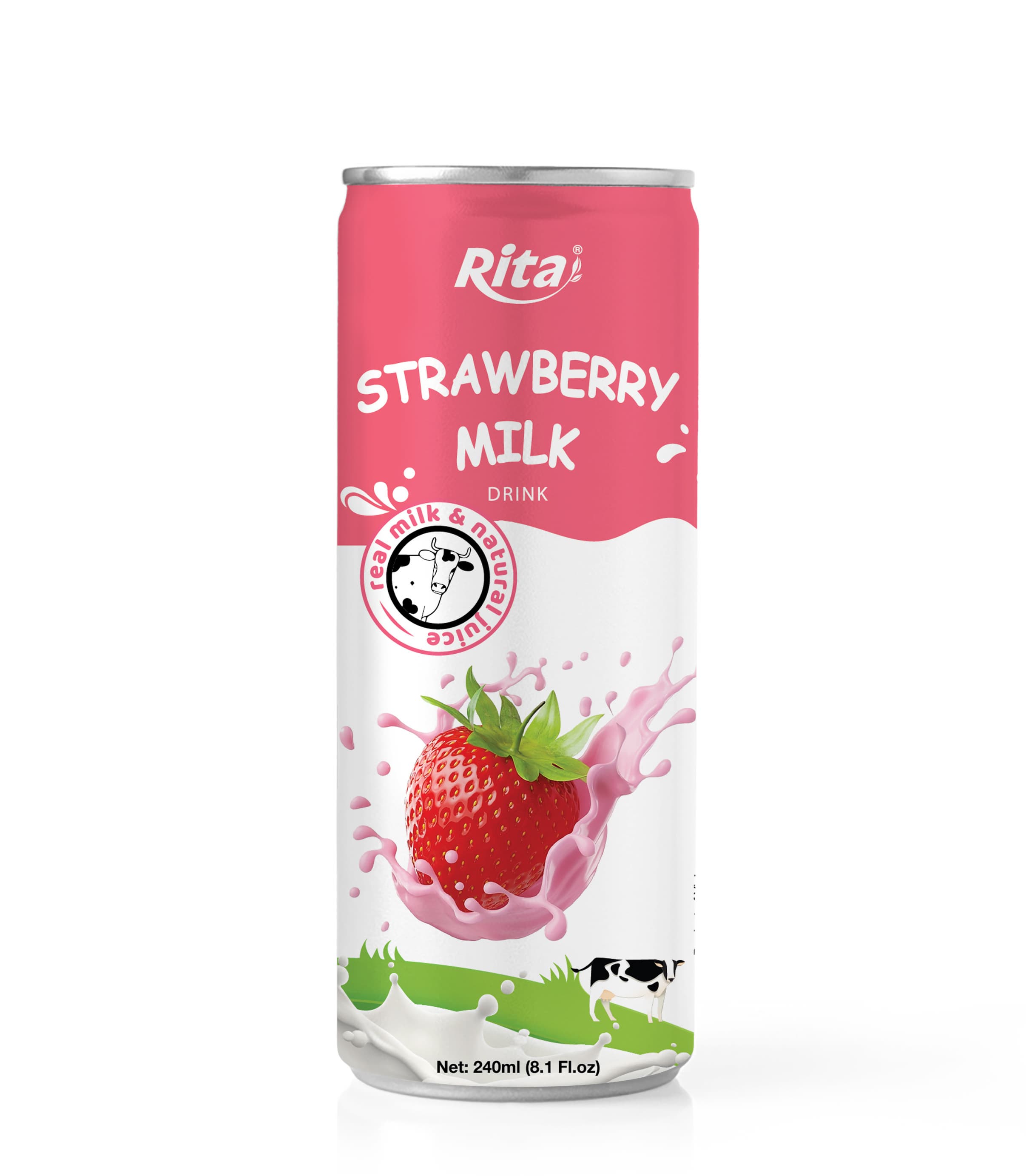Supplier Good Quality Strawberry Milk 250ml Can