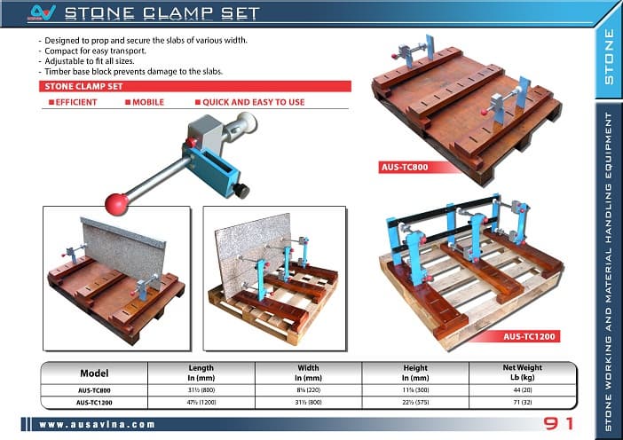 STONE CLAMP SET