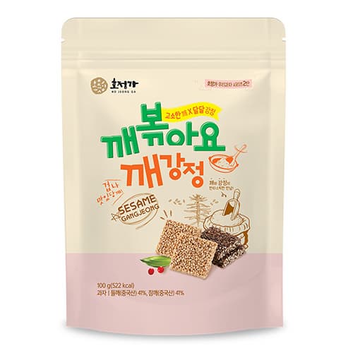 Hojeongga Gangjeong _Sweet Crackers with Sesame_ 100g