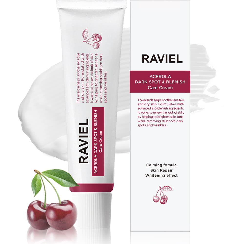 RAVIEL Acerola Dark Spot _ Blemish Care Cream 50ml_ Intensive Dark Spot Corrector_ Snail Secretion