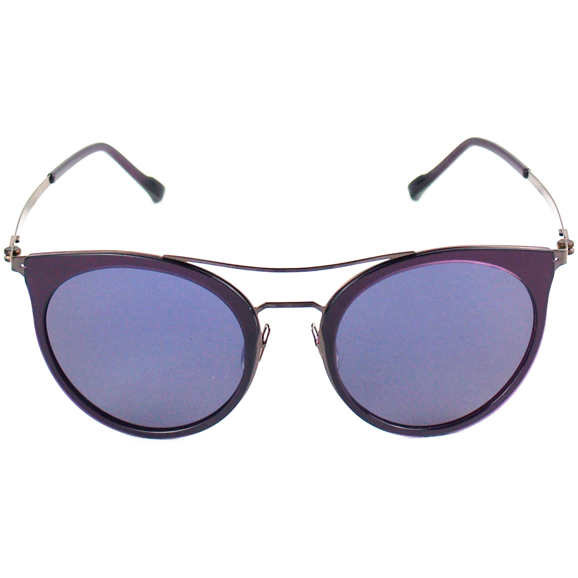 Grape Acetate _ Thin Stainless Steel  Frame Sunglasses