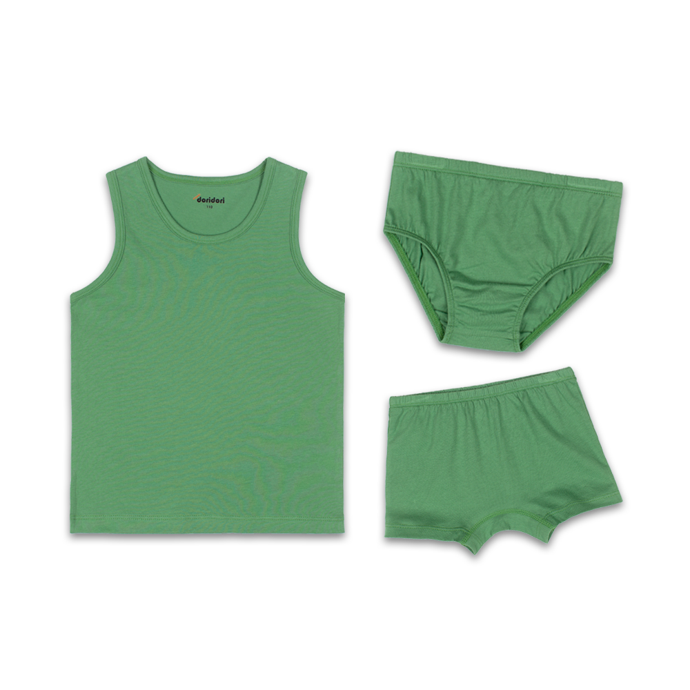 Doridori Little Boys_ Organic Cotton Underwear Undershirt For Kid_ Toddler_ Baby _Vanilla SL