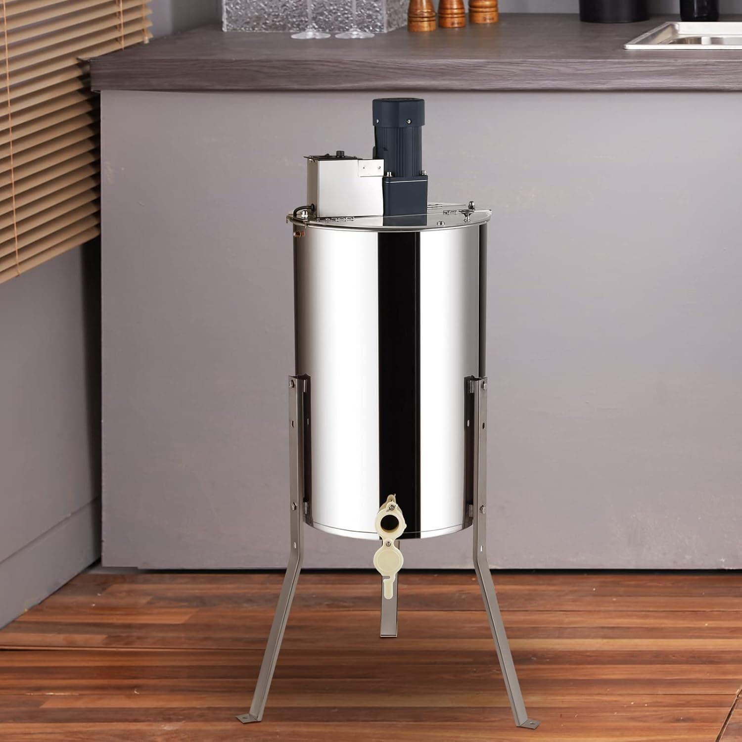 VEVOR 2_4 Frame Electric Honey Extractor Adjustable Stand