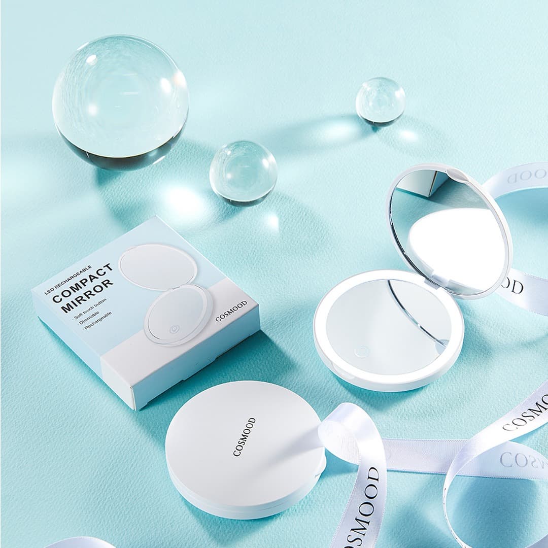COSMOOD Led Rechargeable Compact Mirror