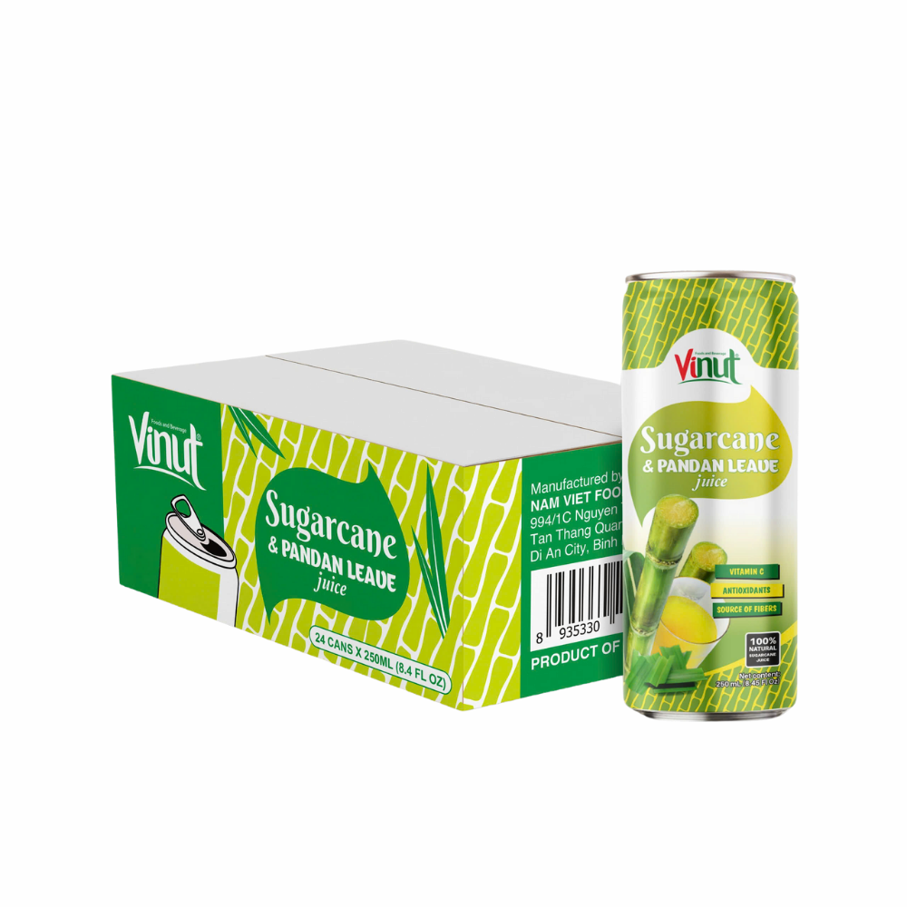 Manufacture Beverage Soft Drink_Private Label _ 100_ Natural Sugarcane _ Pandam Leaves Fruit Juice