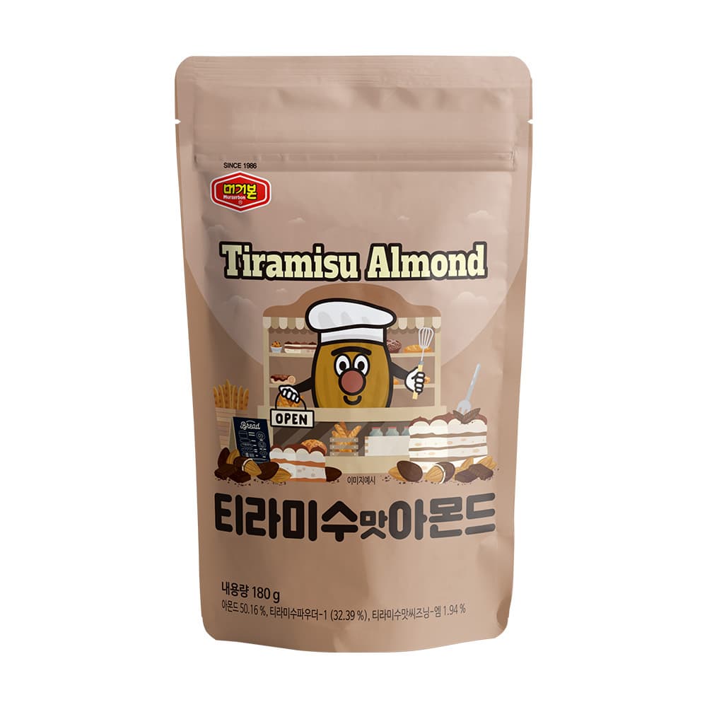 Tiramisu Flavor Almond 180g