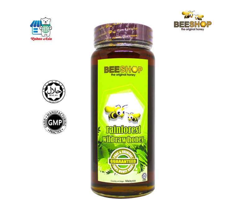 Eco Bee Rainforest Wild Raw Honey _Halal_ Pure _ 100_ Original_ Madu Asli 480g _ 950g