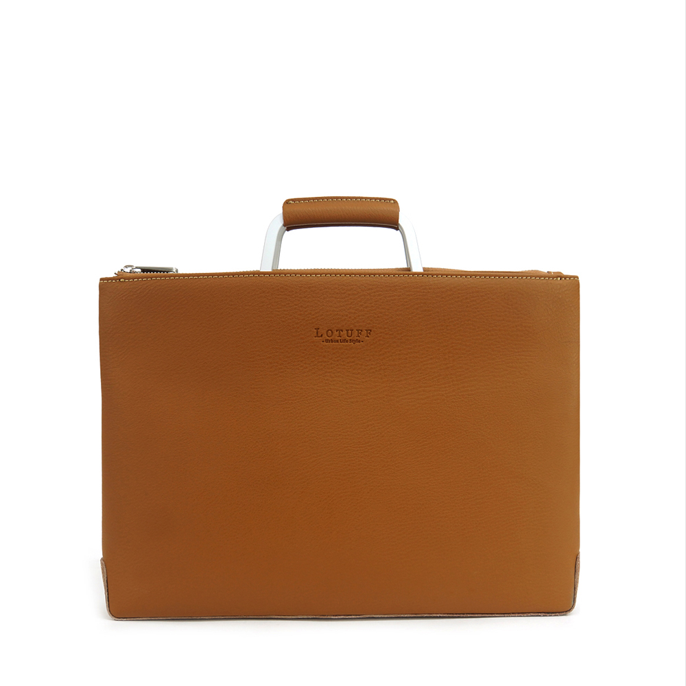 LOTUFF Men_s Leather Briefcase Business Bag Tote LO_1218