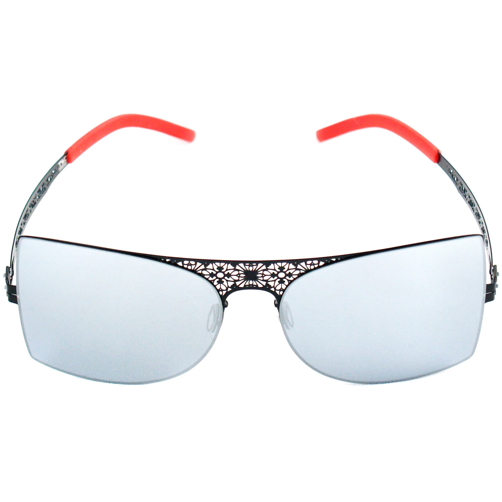 Garden Squared Design Thin Stainless Steel  Frame Sunglasses