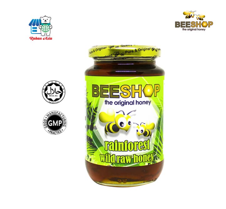 Eco Bee Rainforest Wild Raw Honey _Halal_ Pure _ 100_ Original_ Madu Asli 480g