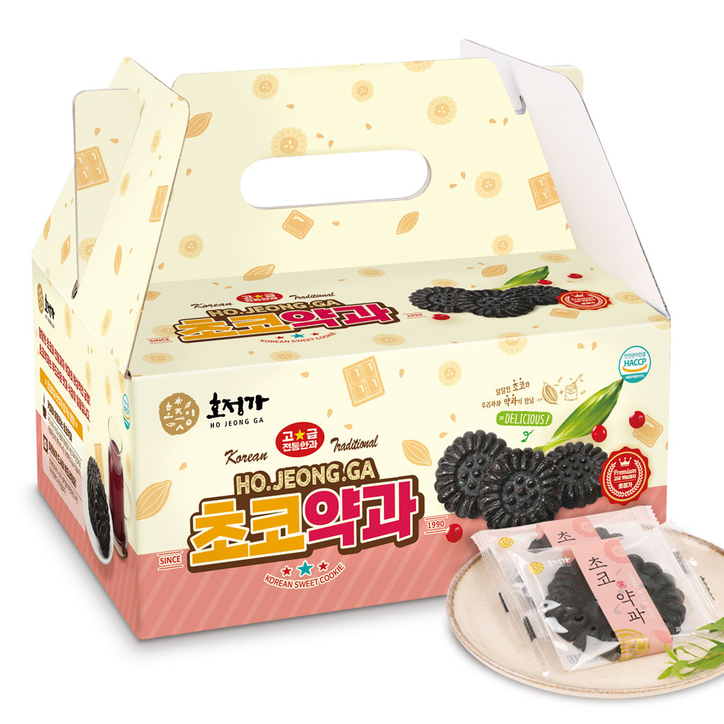 Hojeongga Chocolate Yakgwa _Deep_fried Honey Cookie_ Set_1kg