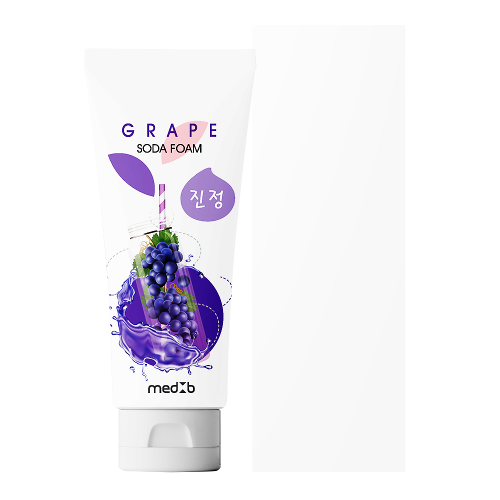 MEDB Grape Soda Foam _ Cleansing Foam _ Facial Cleanser with Baking Soda