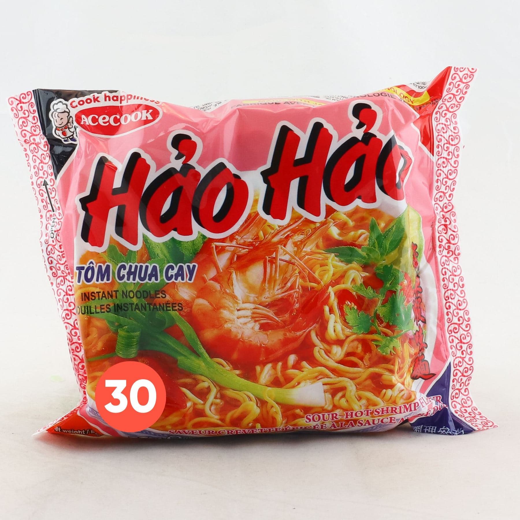 Hao Hao Sour Hot Shrimp INSTANT NOODLES _Vinbrand Company_