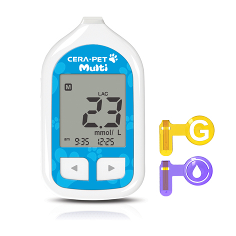 CERA_PET Multi _Blood Glucose_ Lactate Monitoring System for Dogs and Cats_