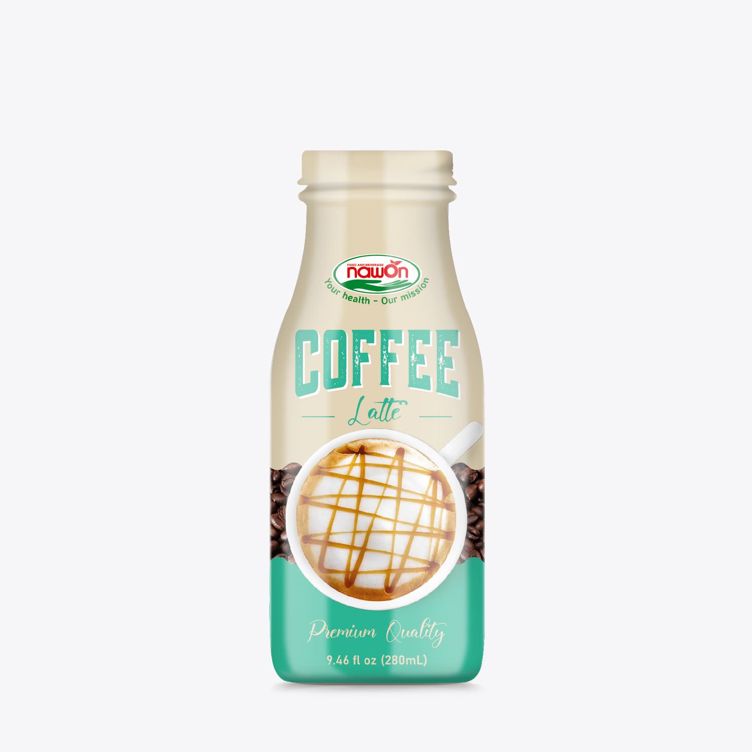 Latte Coffee Premium Quality  Glass Bottle_ 280Ml