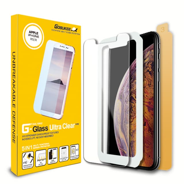 GOBUKEE iPhone XS _ X  UltraClear double tempered glass