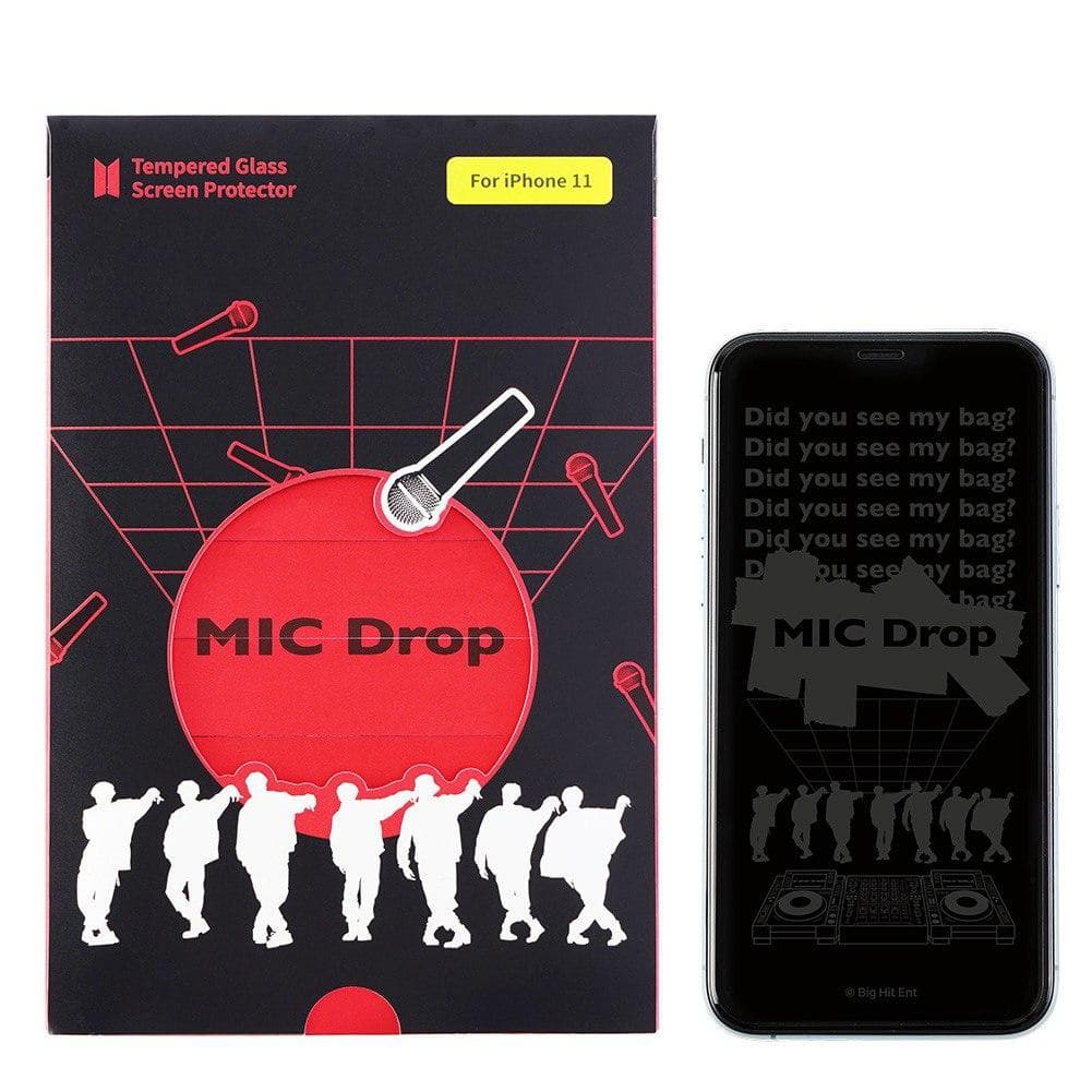 BTS MIC DROP iPhone 11 Tempered Glass Screen Protector