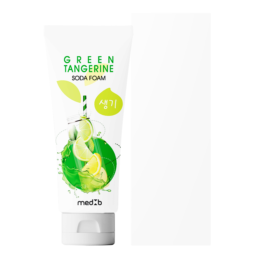 MEDB Green Tangerine Soda Foam _ Cleansing Foam _ Facial Cleanser with Baking Soda