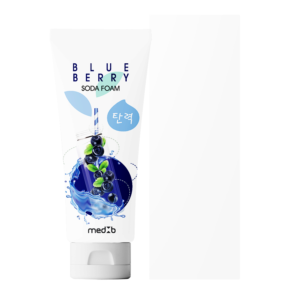 MEDB Bluerry Soda Foam _ Cleansing Foam _ Facial Cleanser with Baking Soda