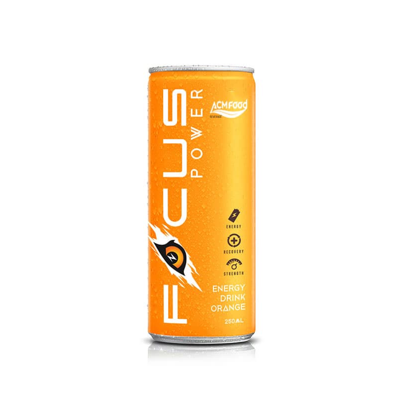 250ml ACM Energy Drink Orange Flavor Own Brand from Acm food beverage