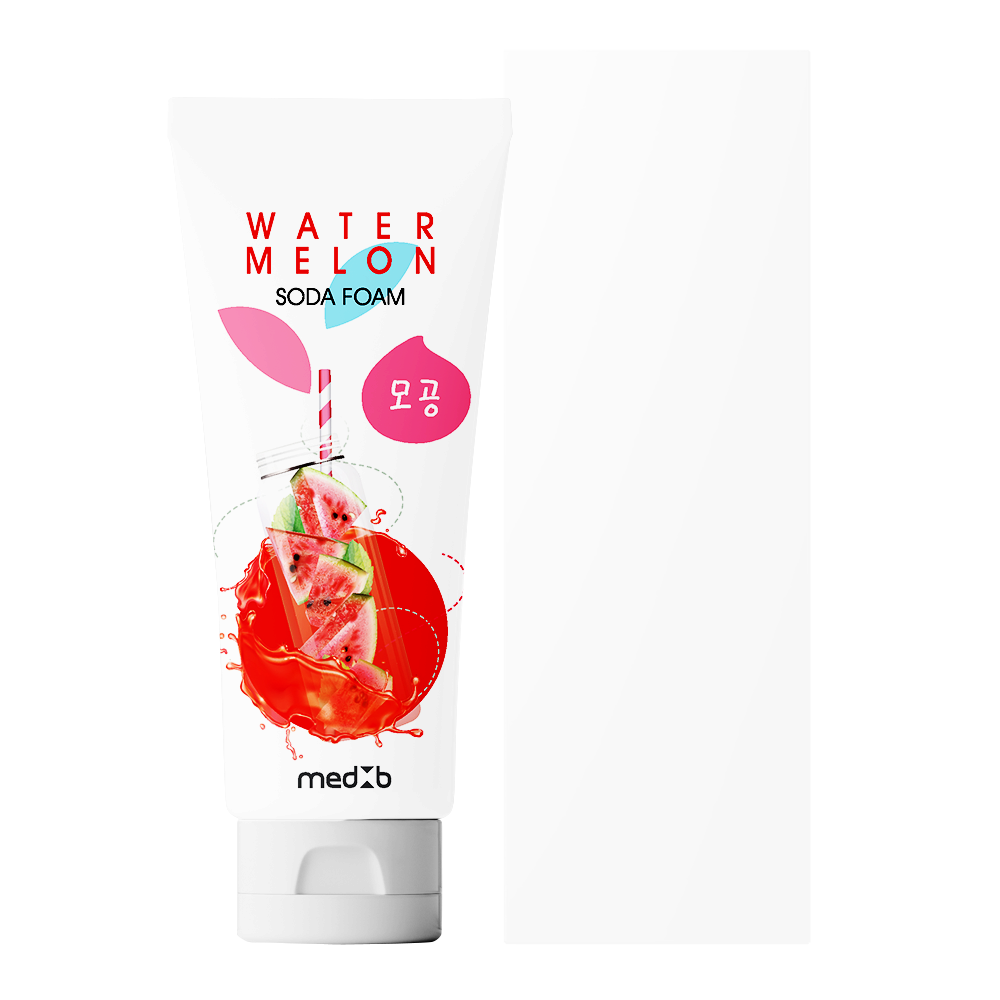 MEDB Watermelon Soda Foam _ Cleansing Foam _ Facial Cleanser with Baking Soda
