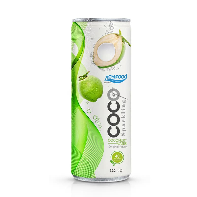 Sparkling Young Coconut Water 320ml Original from ACM Food supplier