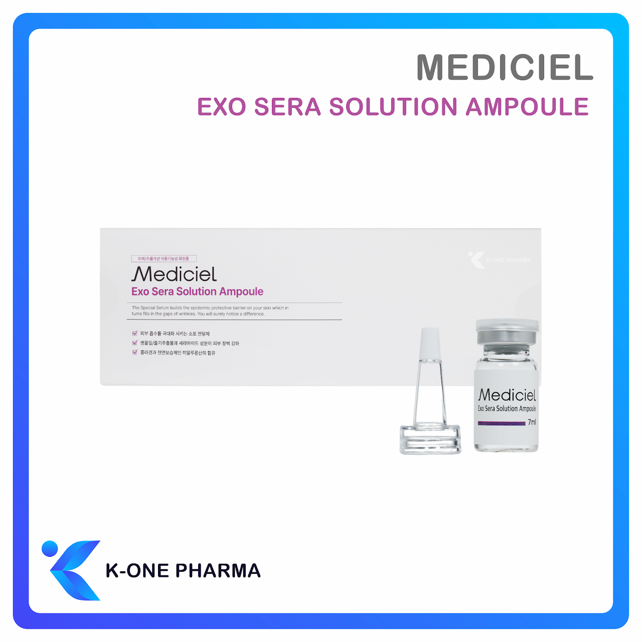 Mediciel Exo Sera Solution Rich Vitamin C Brightening and Soothing Skin Extra Skin Booster