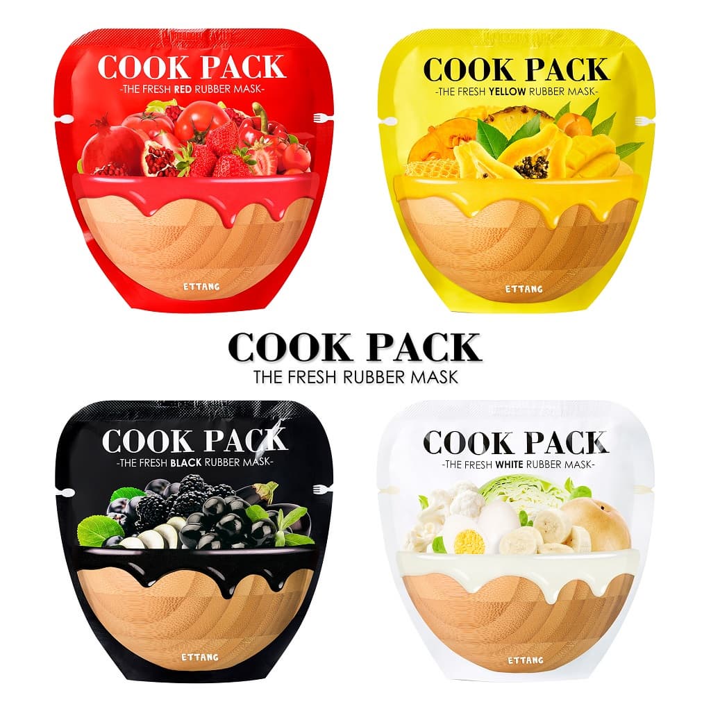 Cook pack. Эттанг маска для лица. Маска Cooking. Cooking Pack. Как смешать маску для лица Cook Pack Fresh Yellow Rubber Mask.