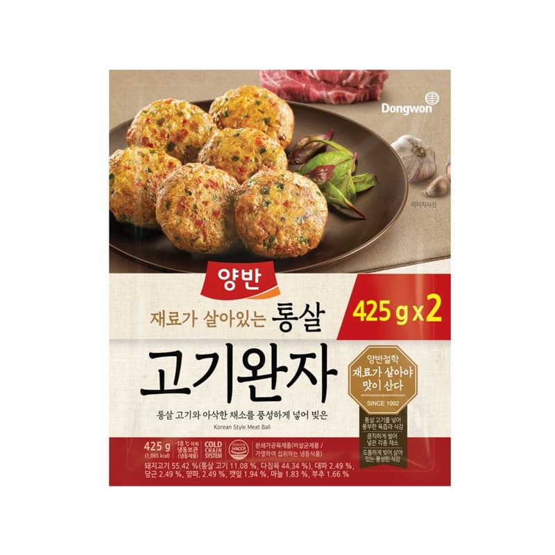 DONGWON Yangban Meat Ball Yangban Mushroom Seafood Ball