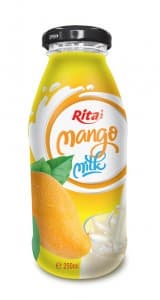 Glass Bottle Mango Milk