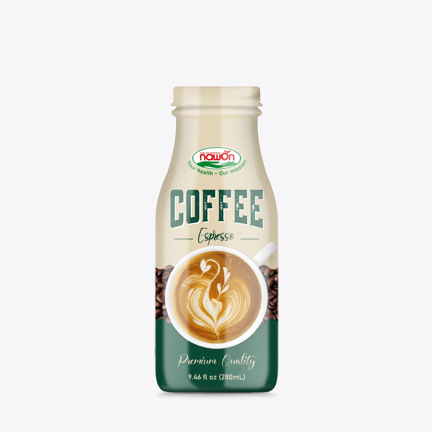 Espresso Coffee Premium Quality  Glass Bottle_ 280Ml