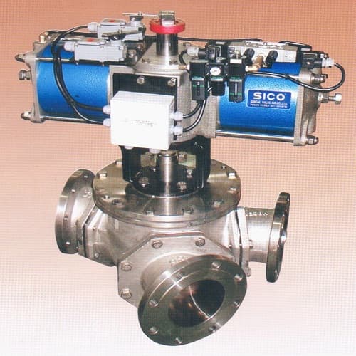 PNEUMATICALLY OPERATED 3-WAY BALL VALVE | tradekorea