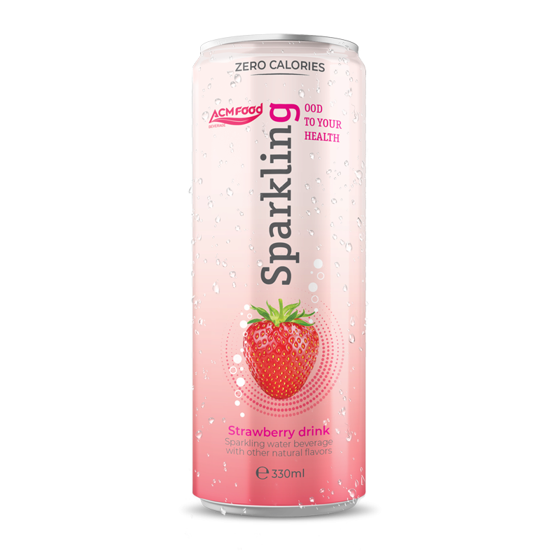 330ml Strawberry Sparkling Drink ACM Food Brand from ACM Beverage Supplier