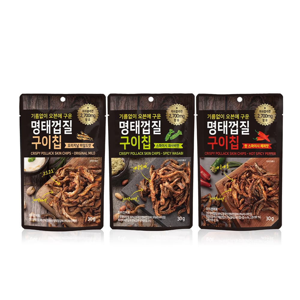 Korean Dried Crispy Pollack Skin Chips