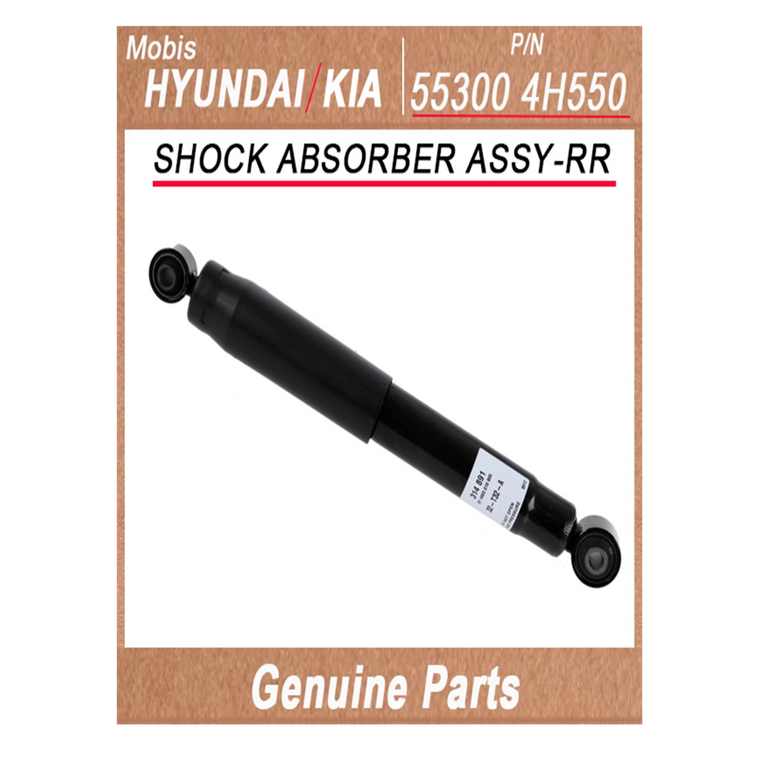 553004H550 _ SHOCK ABSORBER ASSY_RR _ Genuine Korean Automotive Spare Parts _ Hyundai Kia _Mobis_