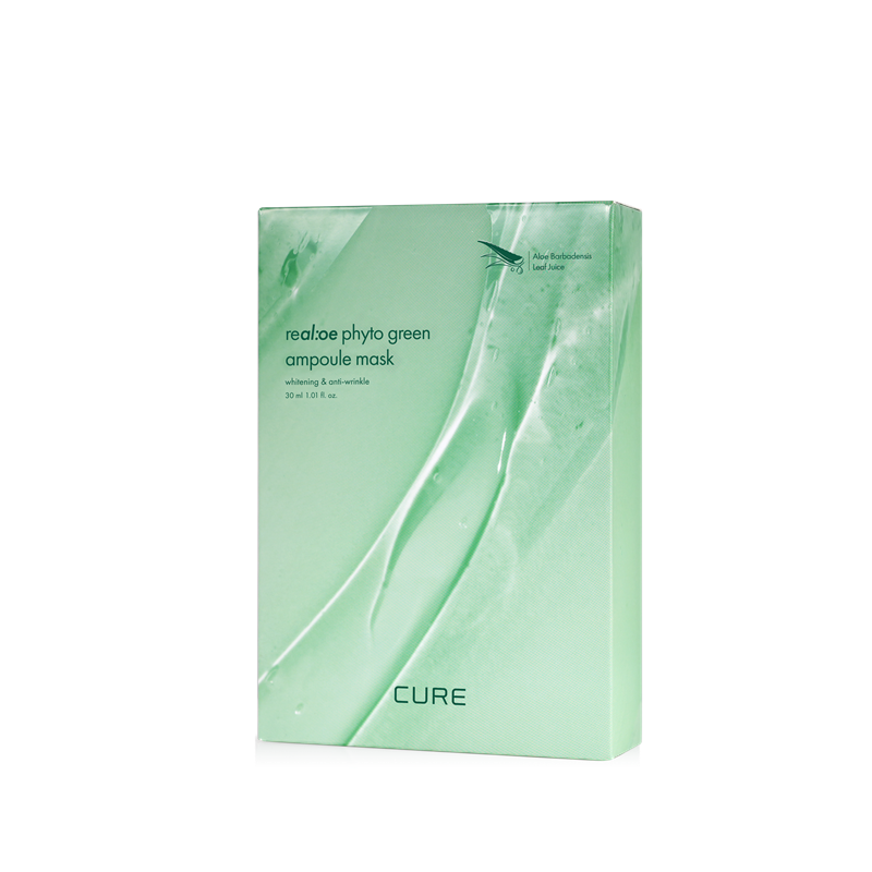 Cure Realoe phyto green ampoule mask_10 sheets_