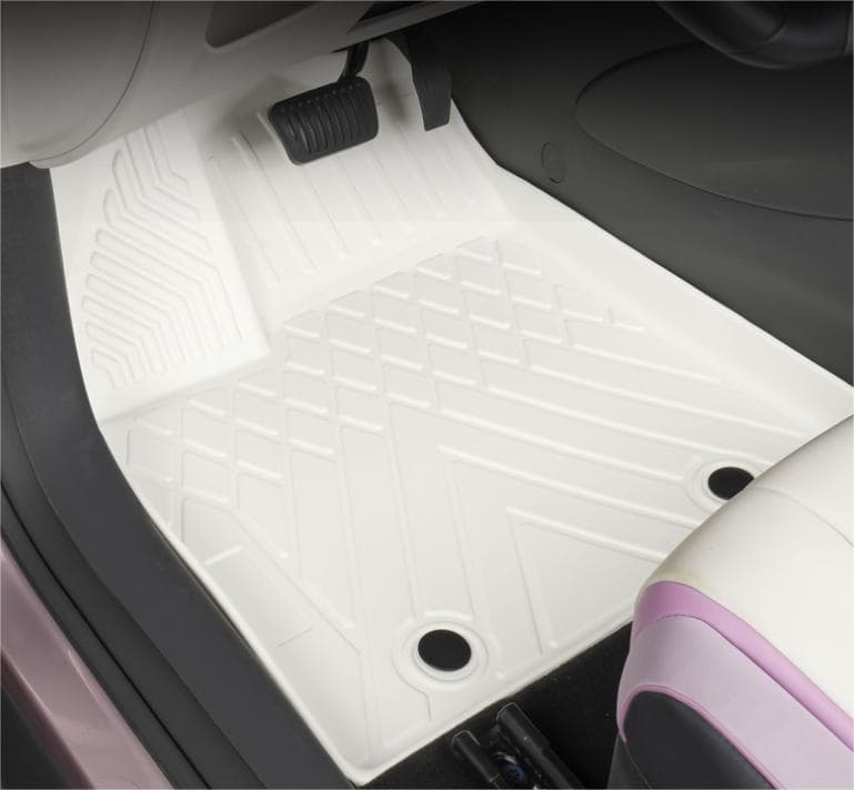 Customized_ door_sill_covered_ non_warping_ practical_ waterproof white TPE car mats