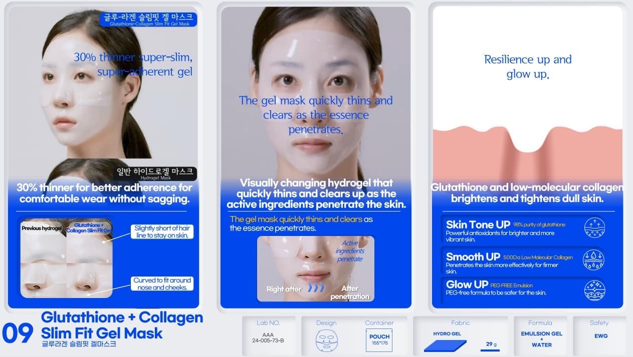 Glutathione _ Collagen Slim Fit Gel Mask