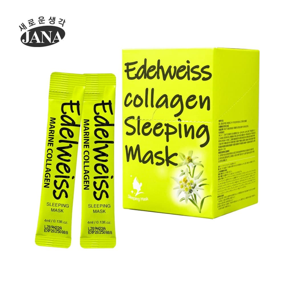 JANA Edelweiss collagen Sleeping mask 10 individual packaging