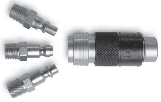 Quick coupling knurling stainless steel air