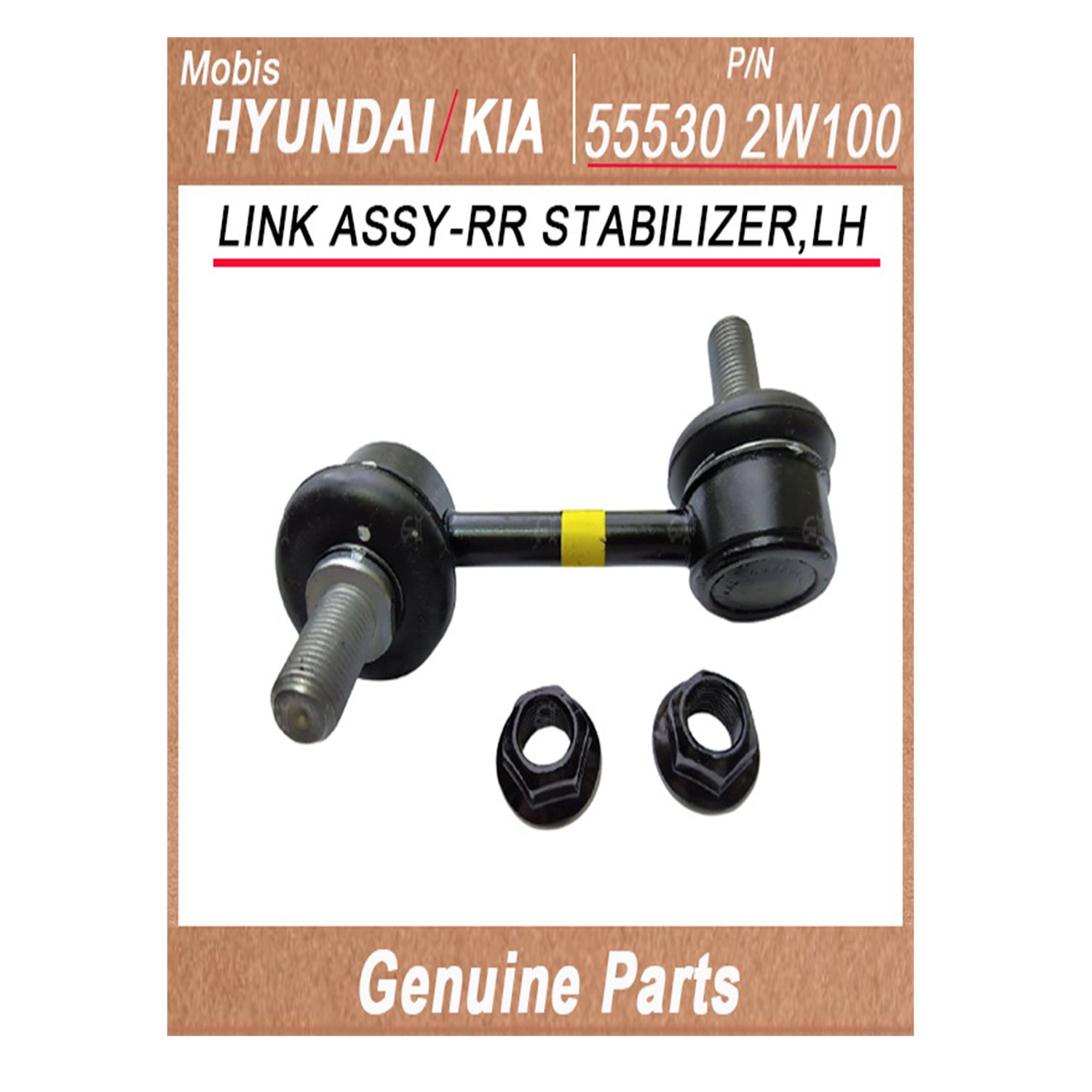 555302W100 _ LINK ASSY_RR STABILIZER_LH _ Genuine Korean Automotive Spare Parts _ Hyundai Kia _Mobis