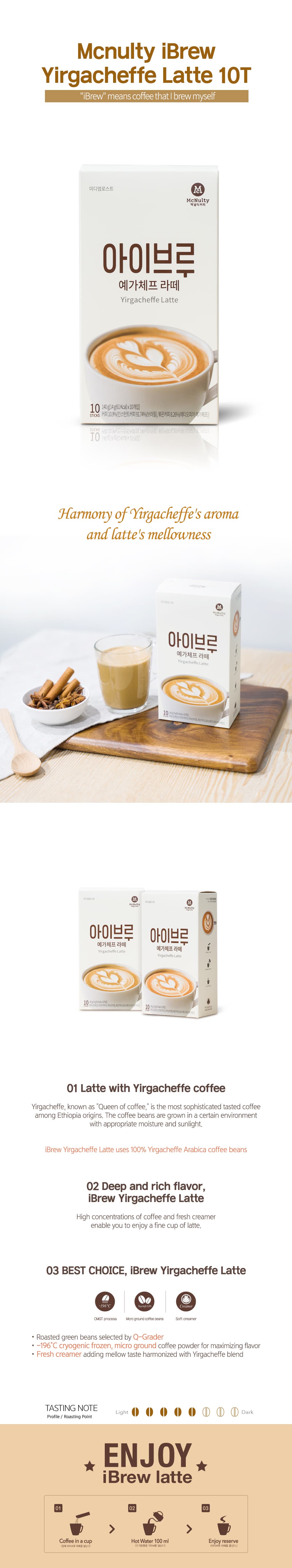 iBrew Yirgacheffe Latte 10 Sticks | tradekorea