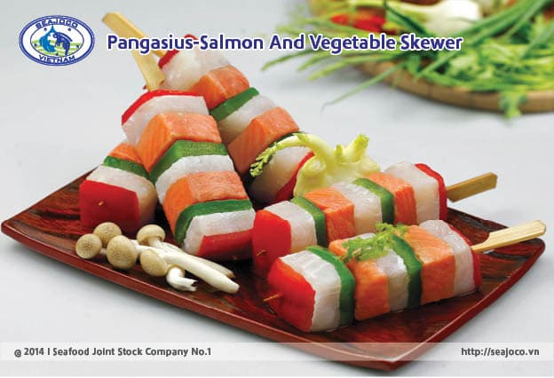Seajoco_Pangasius Salmon And Vegetable Skewer