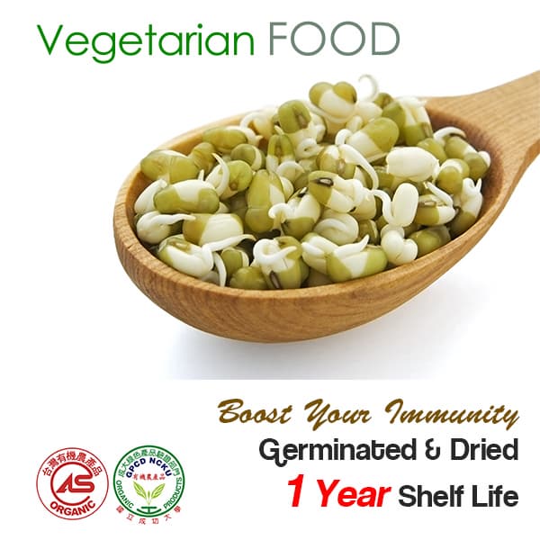 NEW-Organic Germinated & Dried Mung Bean